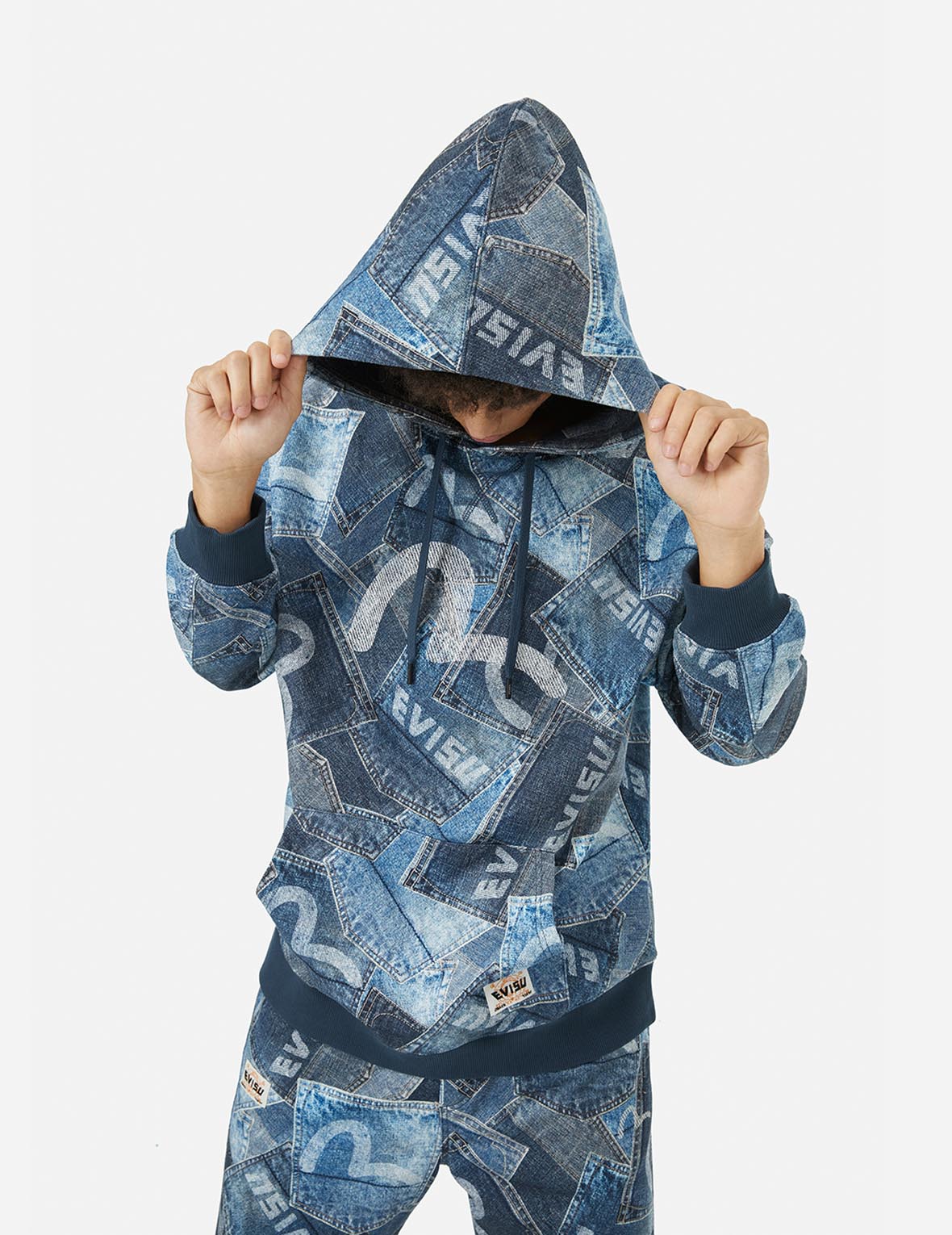Allover Seagull Pocket  Print Loose Fit Hoodie - Image 5