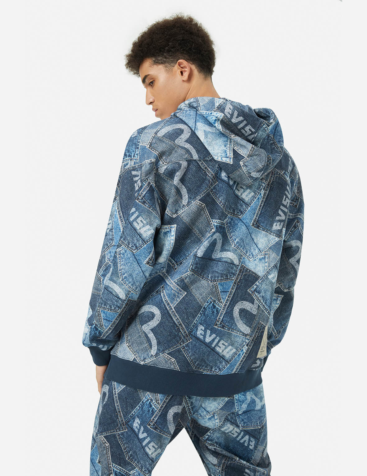Allover Seagull Pocket  Print Loose Fit Hoodie - Image 6