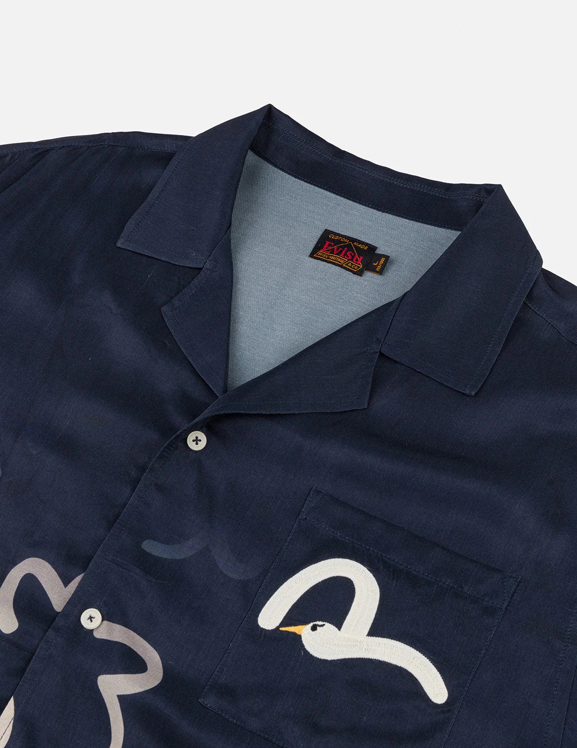 Allover Seagull Print Boxy Short-Sleeve Shirt - Image 6