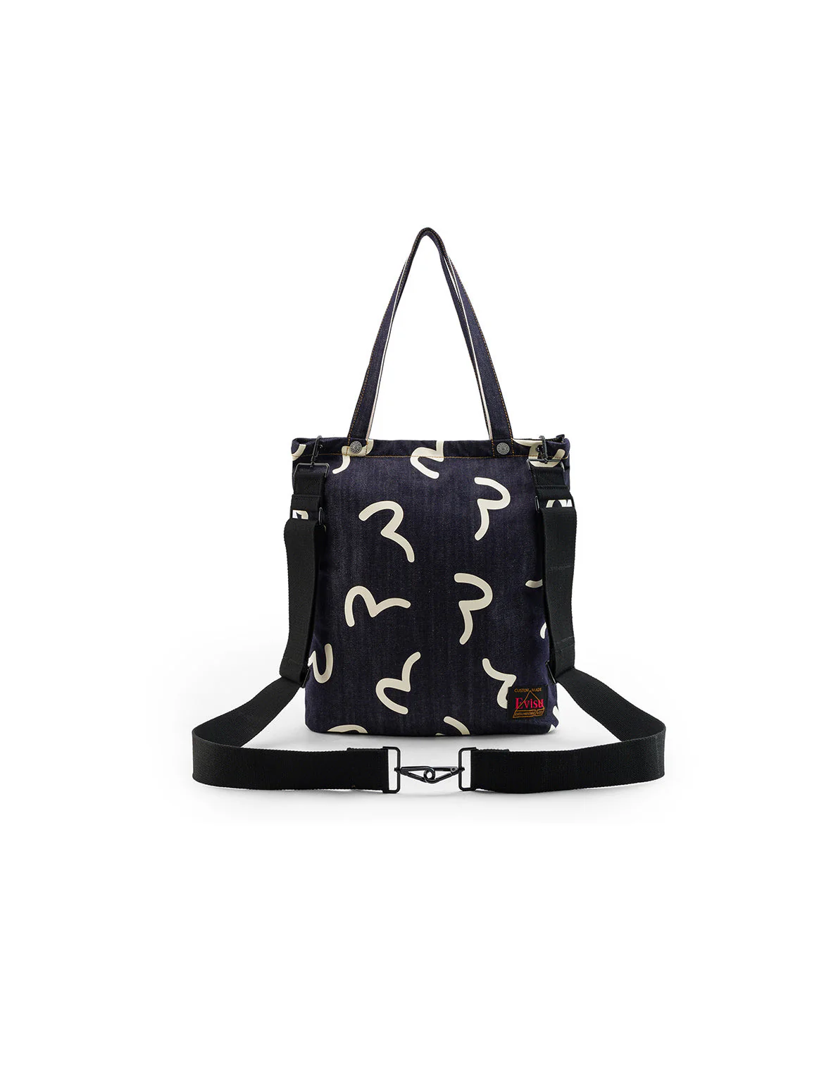 Allover Seagull Print Denim Bag - Image 6