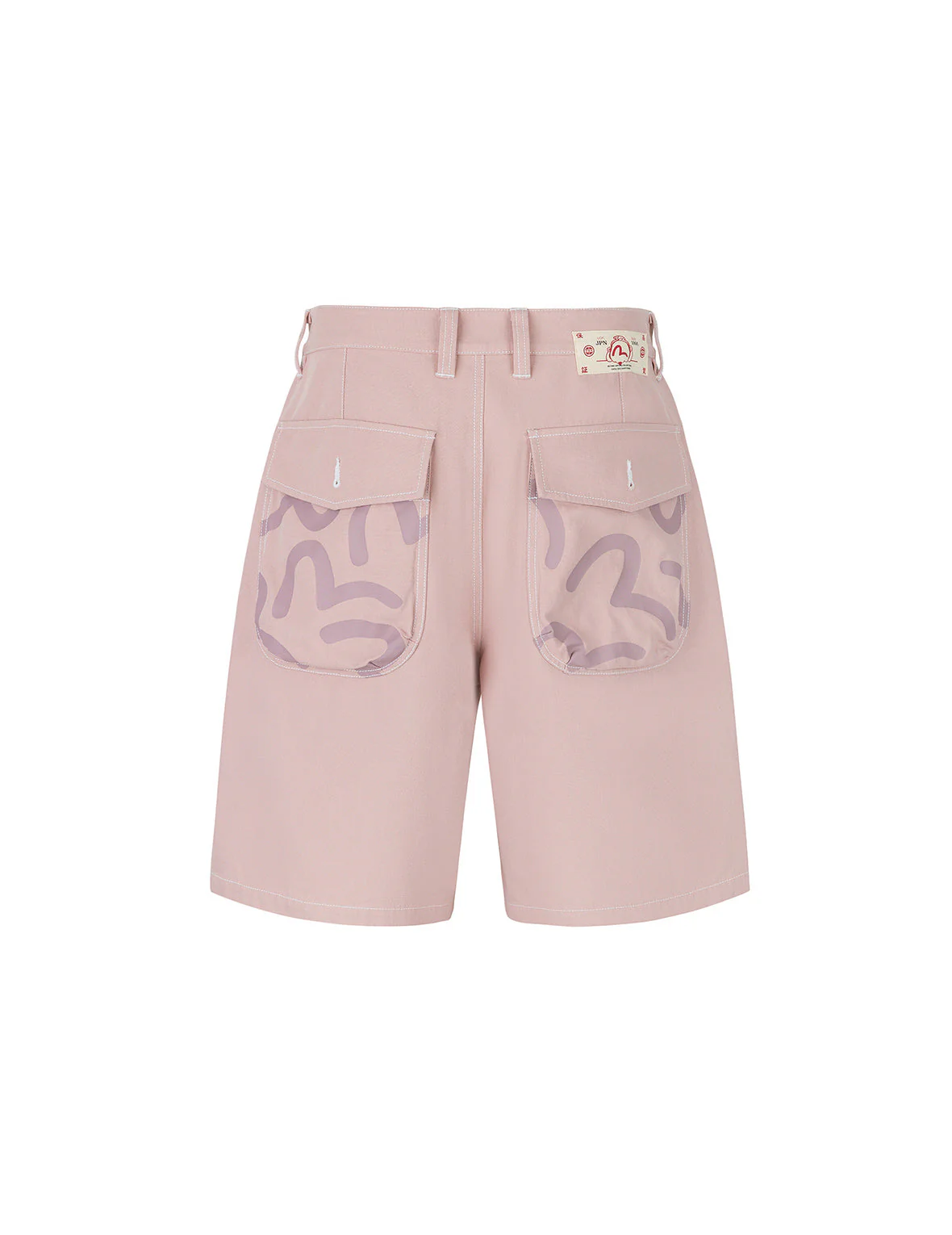 Allover Seagull Print Pocket Oversized Shorts - Image 31