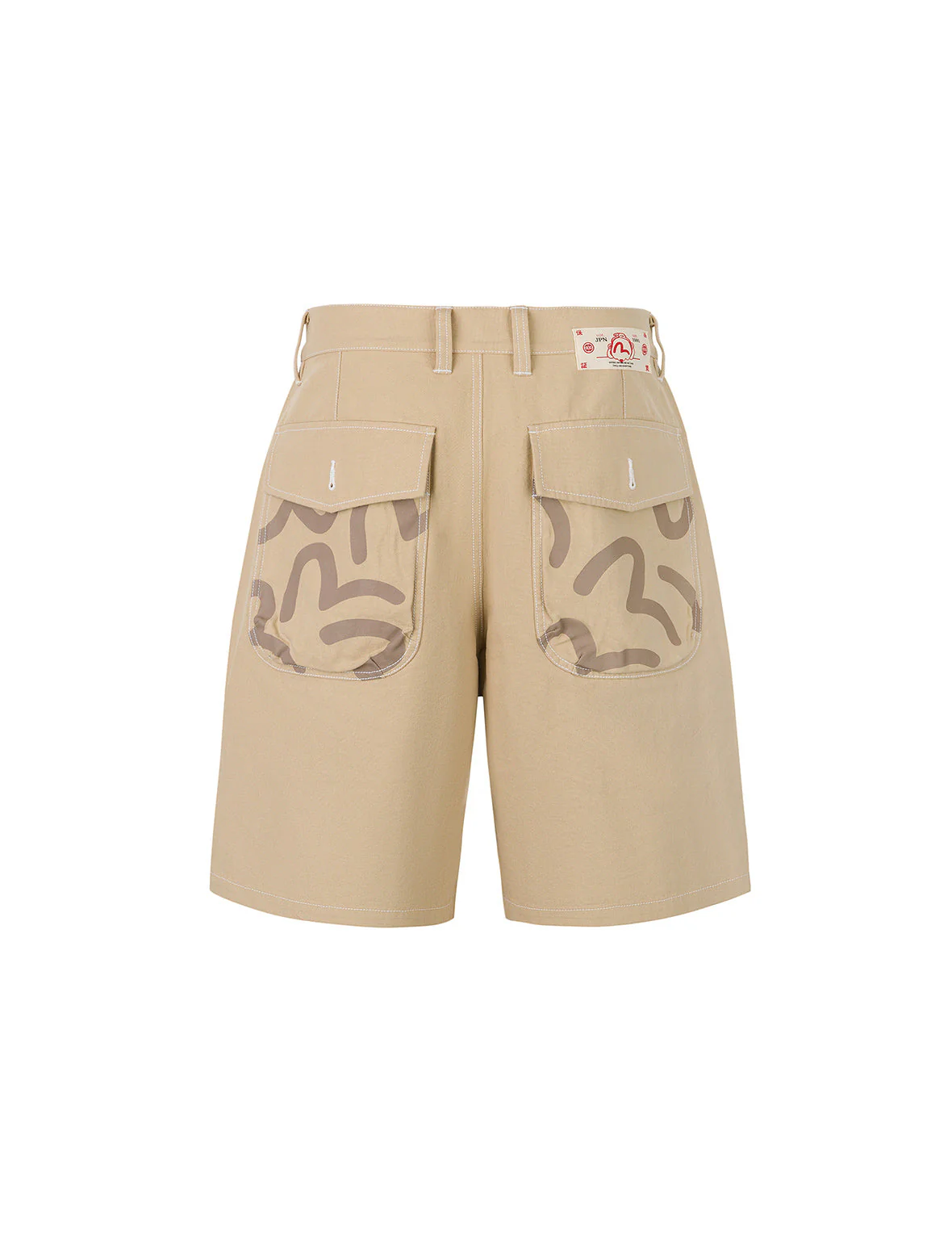 Allover Seagull Print Pocket Oversized Shorts - Image 33