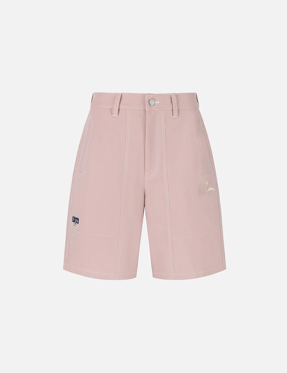 Allover Seagull Print Pocket Oversized Shorts - Image 4
