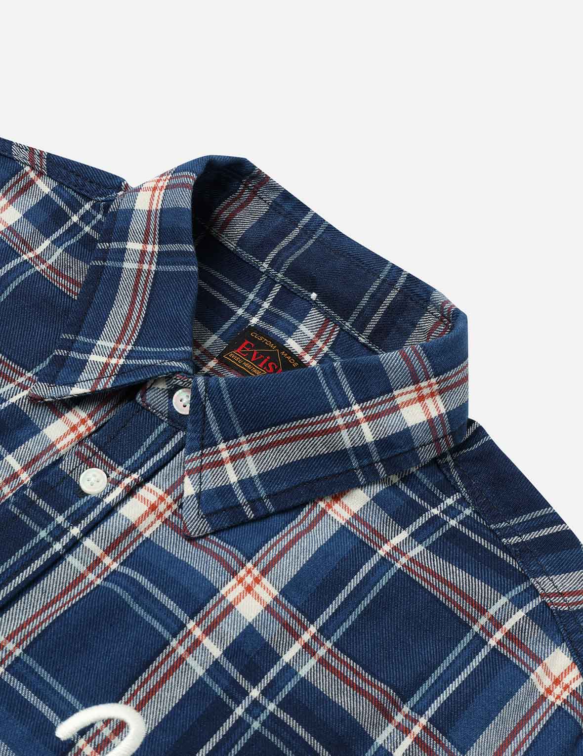 Allover Seagull Print Relax Fit Check Shirt - Image 7