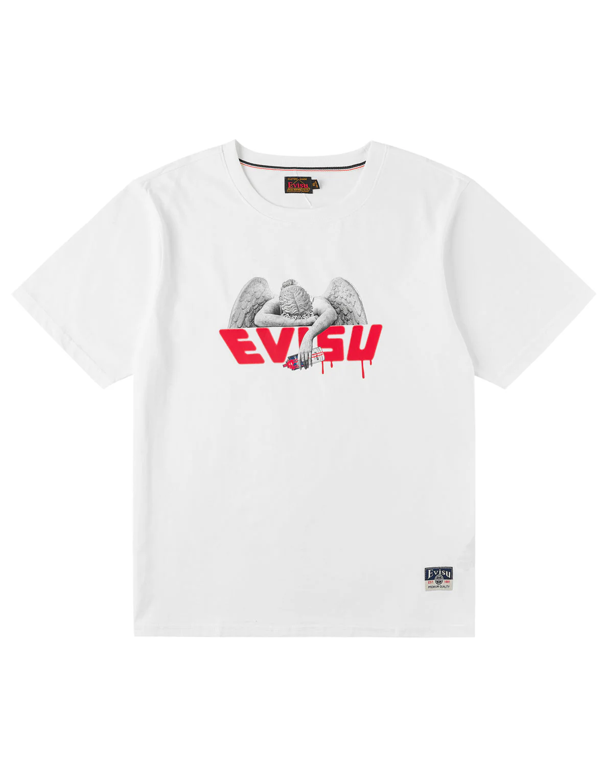 Angel and Aerosol Spray Paint Print T-shirt - Image 22