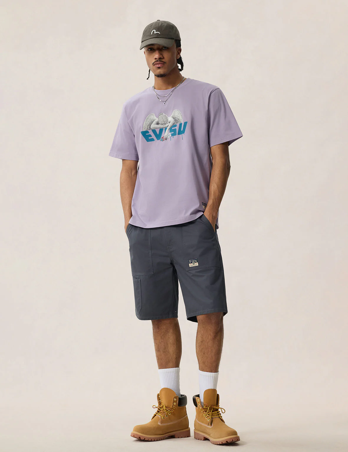 Angel and Aerosol Spray Paint Print T-shirt - Image 9
