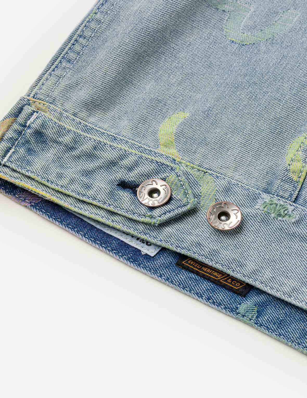 All-over Seagull Jacquard Denim Jacket - Image 12
