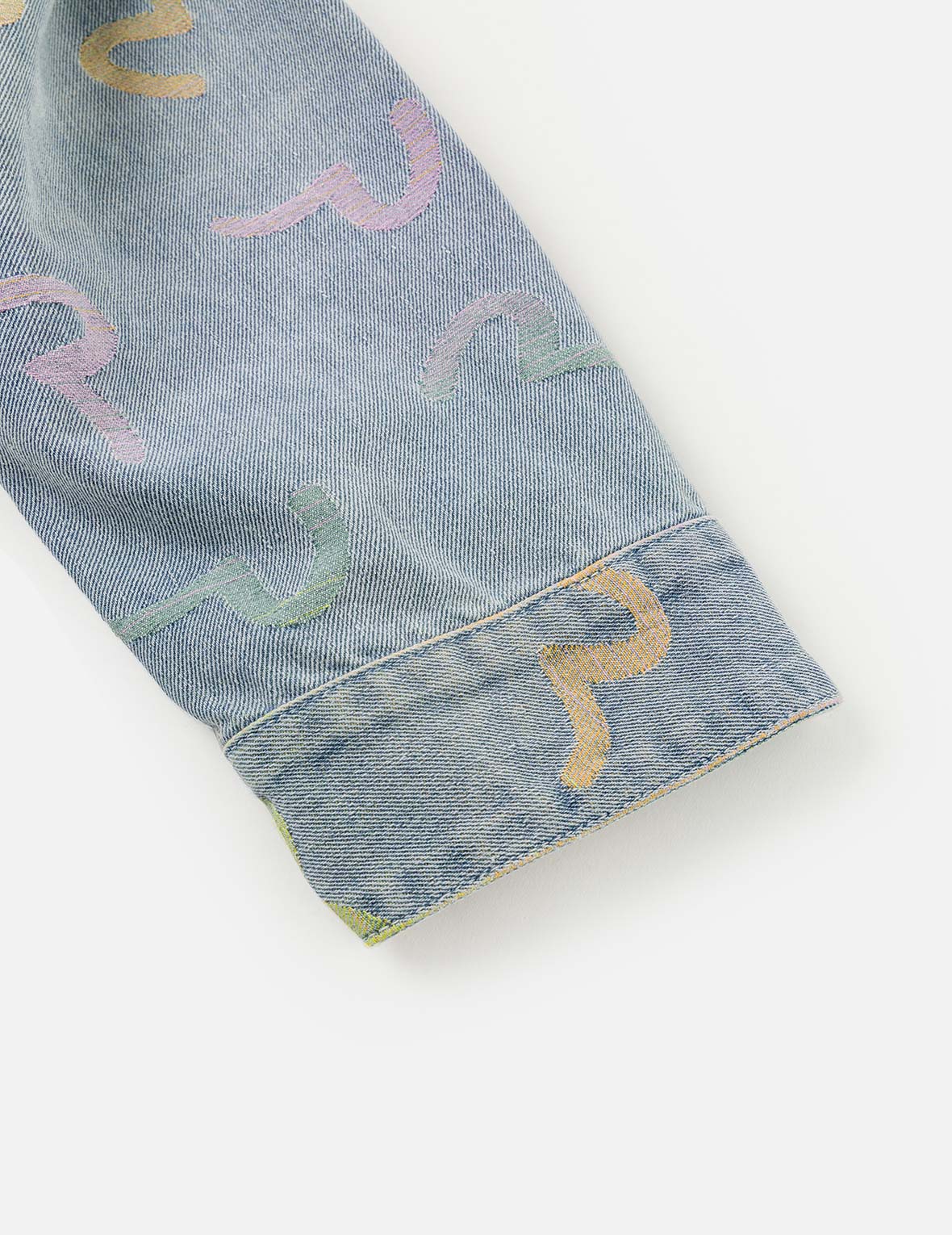 All-over Seagull Jacquard Denim Jacket - Image 13