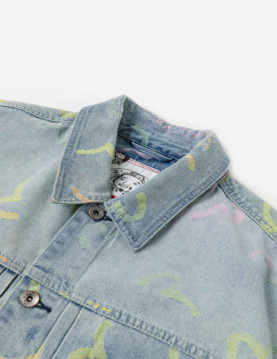 All-over Seagull Jacquard Denim Jacket - Image 7