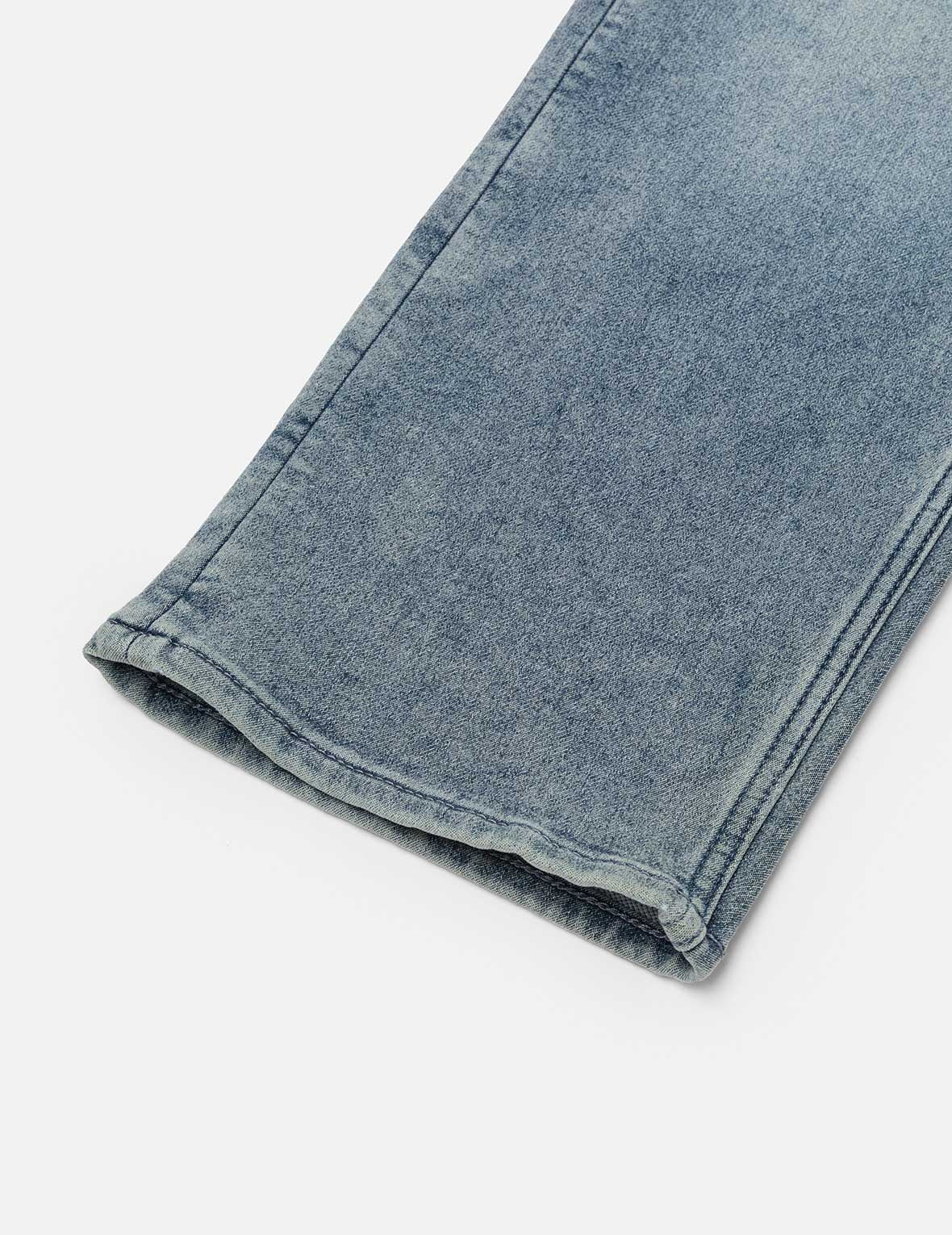 Artistic Brush Daicock Print Cropped Jeans #2027 - Image 11