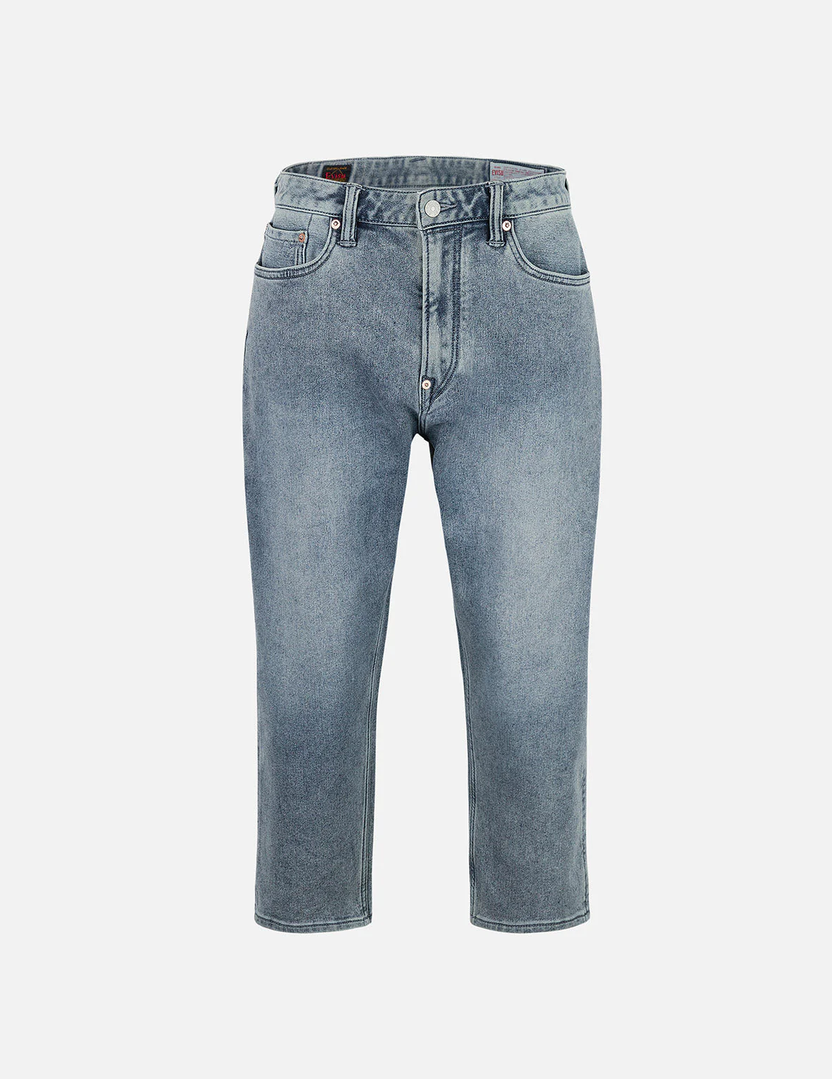 Artistic Brush Daicock Print Cropped Jeans #2027 - Image 2