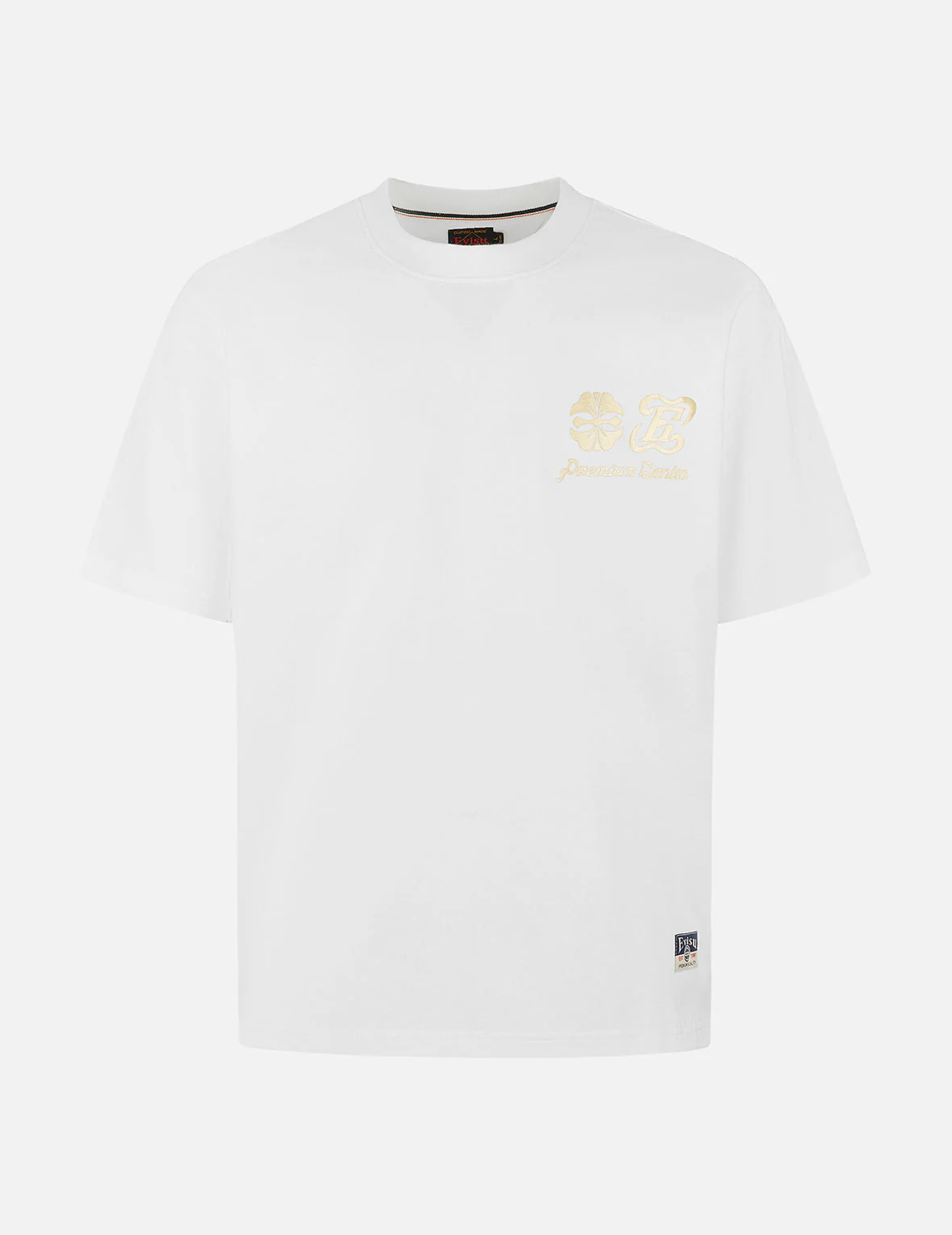 Artistic Brush Daicock Print Relax Fit T-Shirt - Image 2