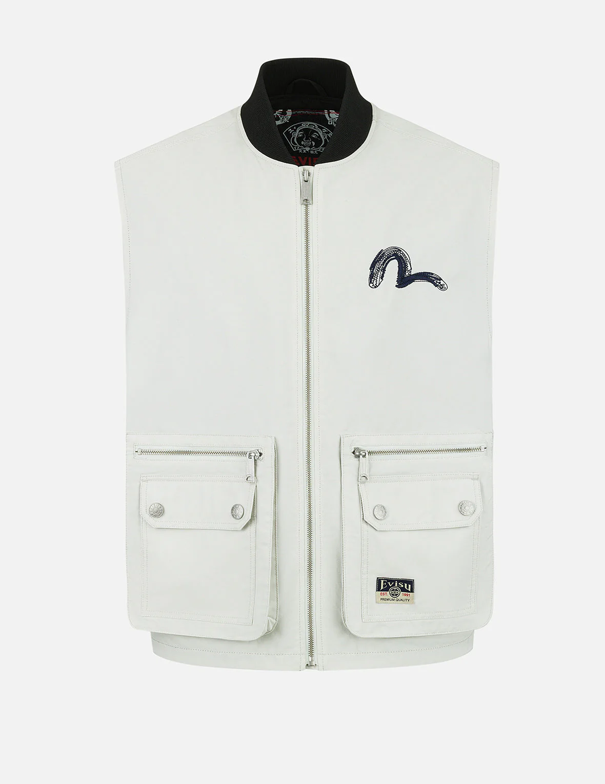 Artistic Logo Embroidery Fashion Fit Vest Jacket - Image 2