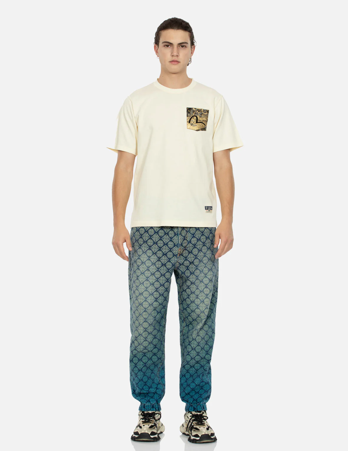 Auspicious Cloud Embroidery Regular Fit T-shirt - Image 10