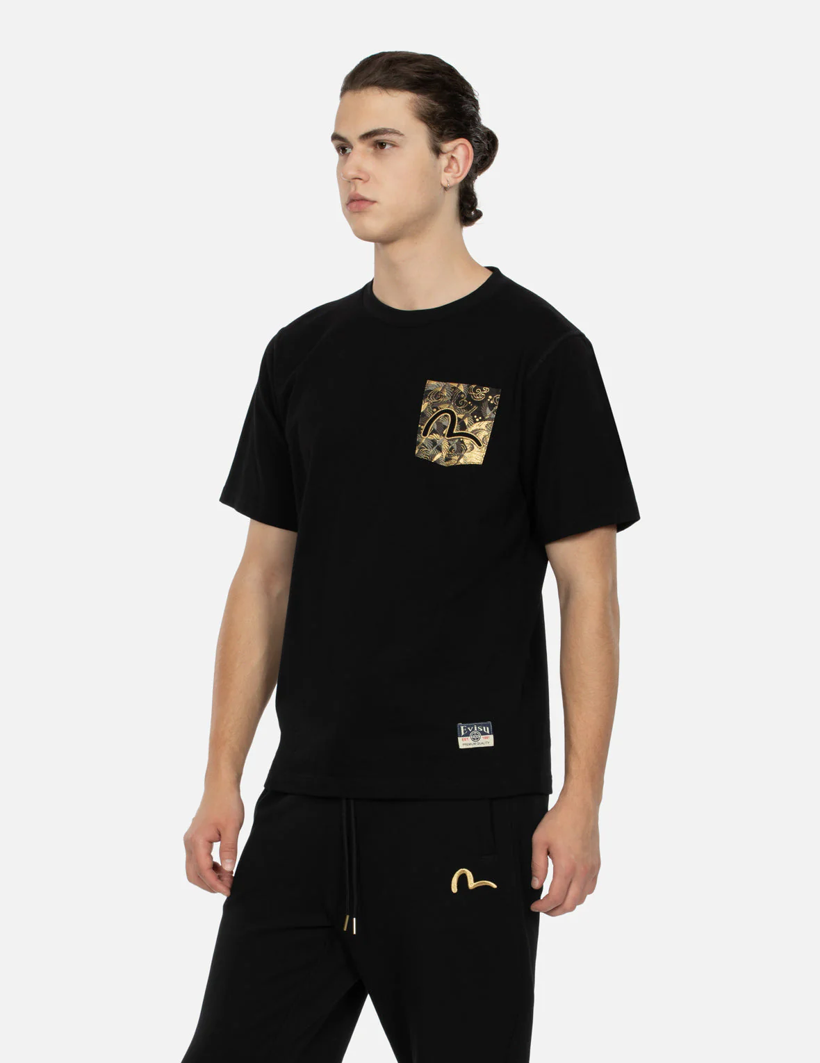 Auspicious Cloud Embroidery Regular Fit T-shirt - Image 13