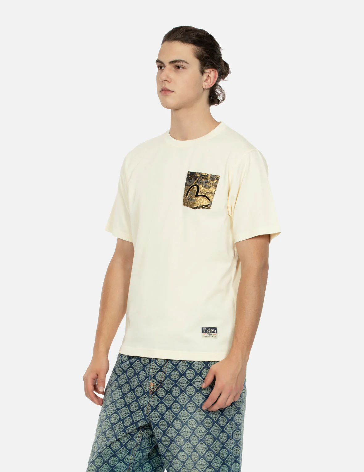 Auspicious Cloud Embroidery Regular Fit T-shirt - Image 14