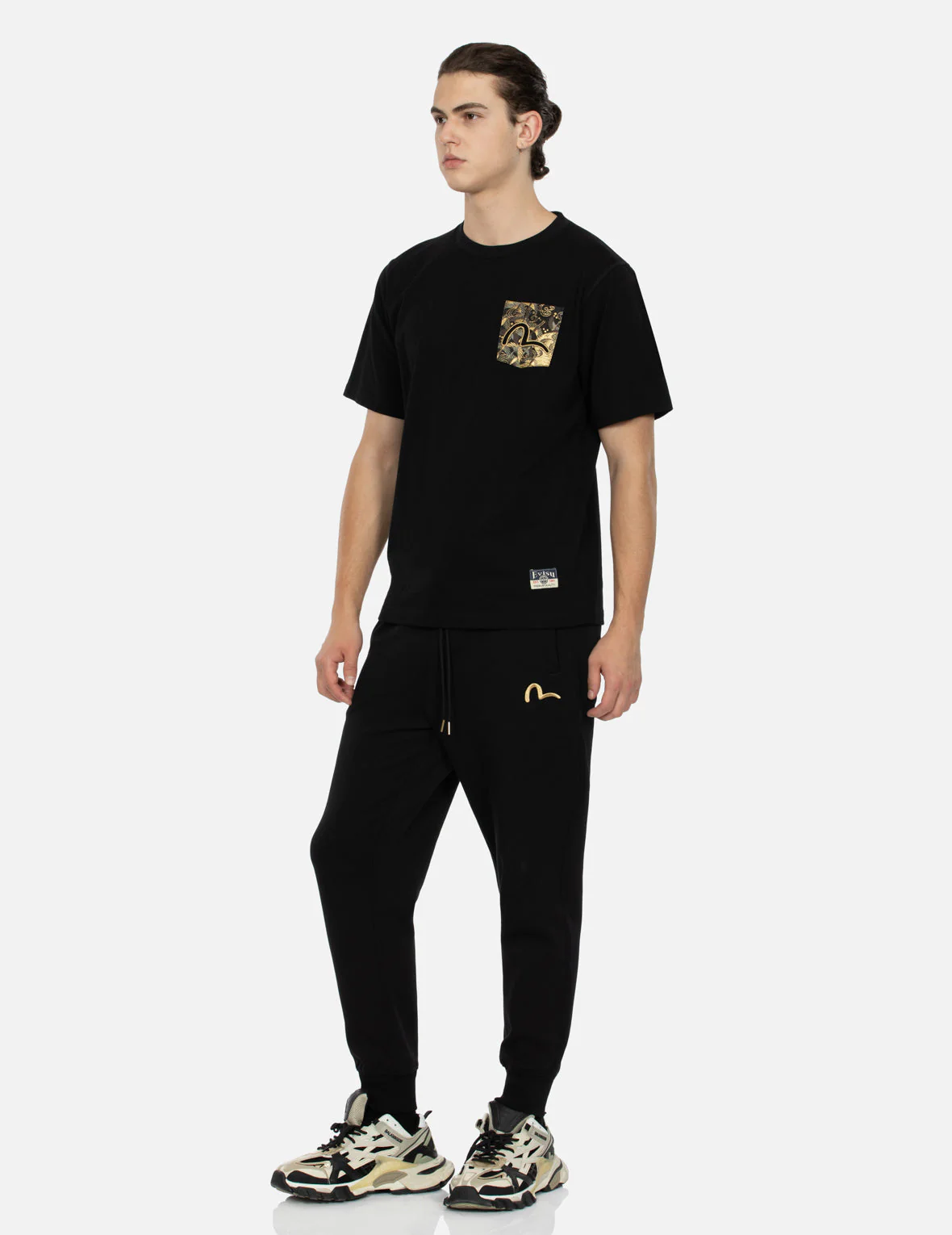 Auspicious Cloud Embroidery Regular Fit T-shirt - Image 5