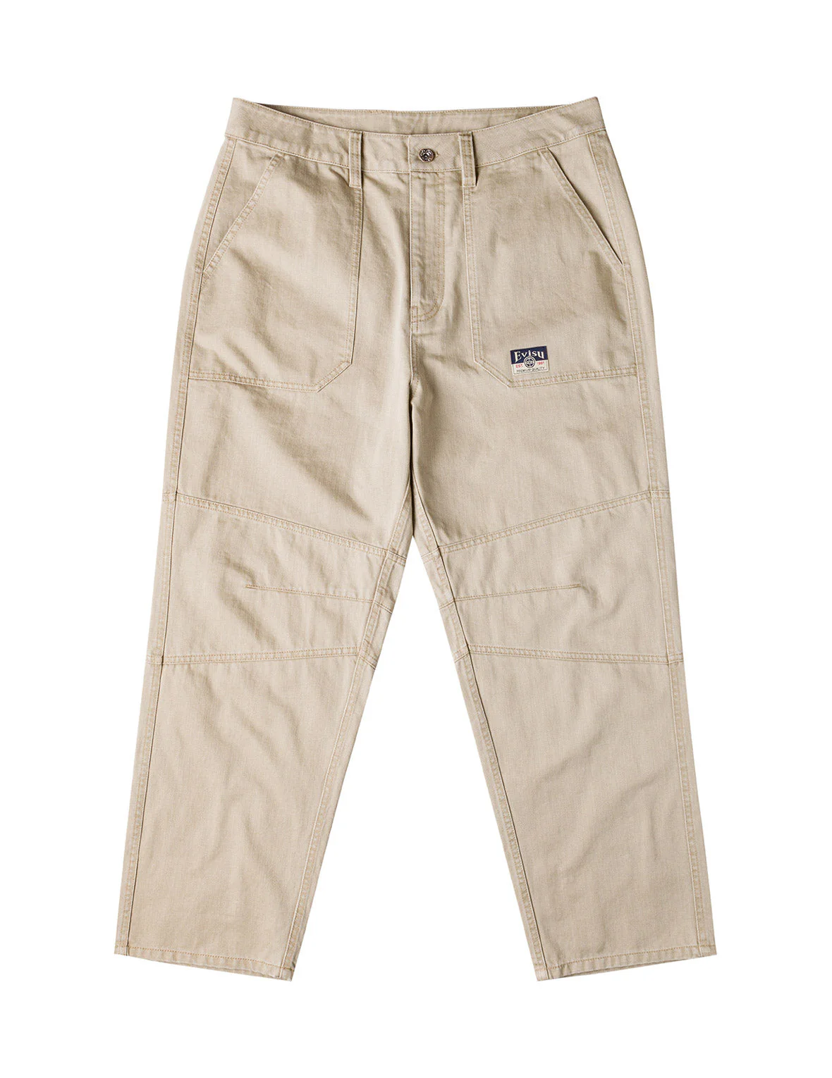 Back Flap Pockets Relax Fit Pants - Image 3