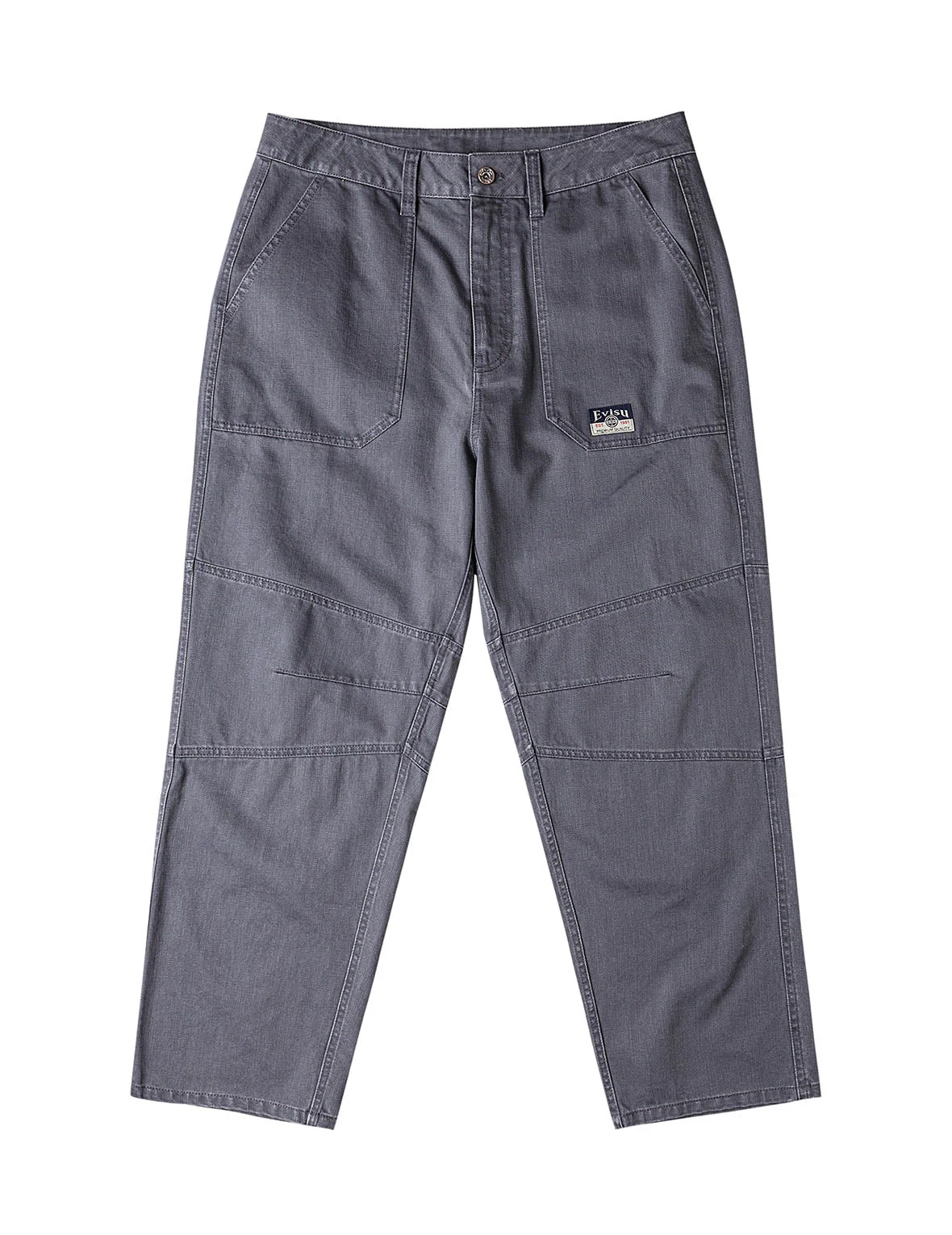 Back Flap Pockets Relax Fit Pants - Image 4