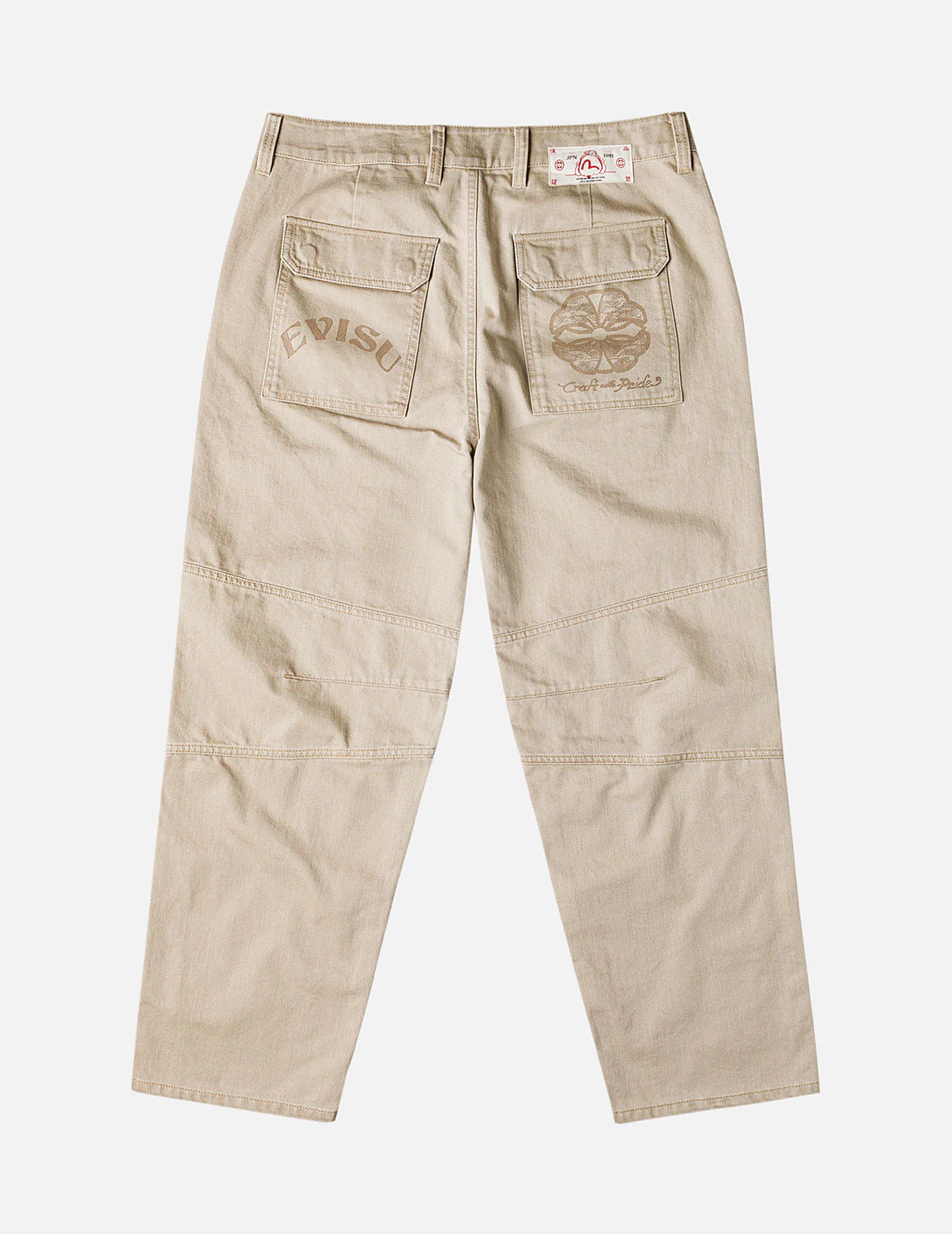 Back Flap Pockets Relax Fit Pants - Image 5
