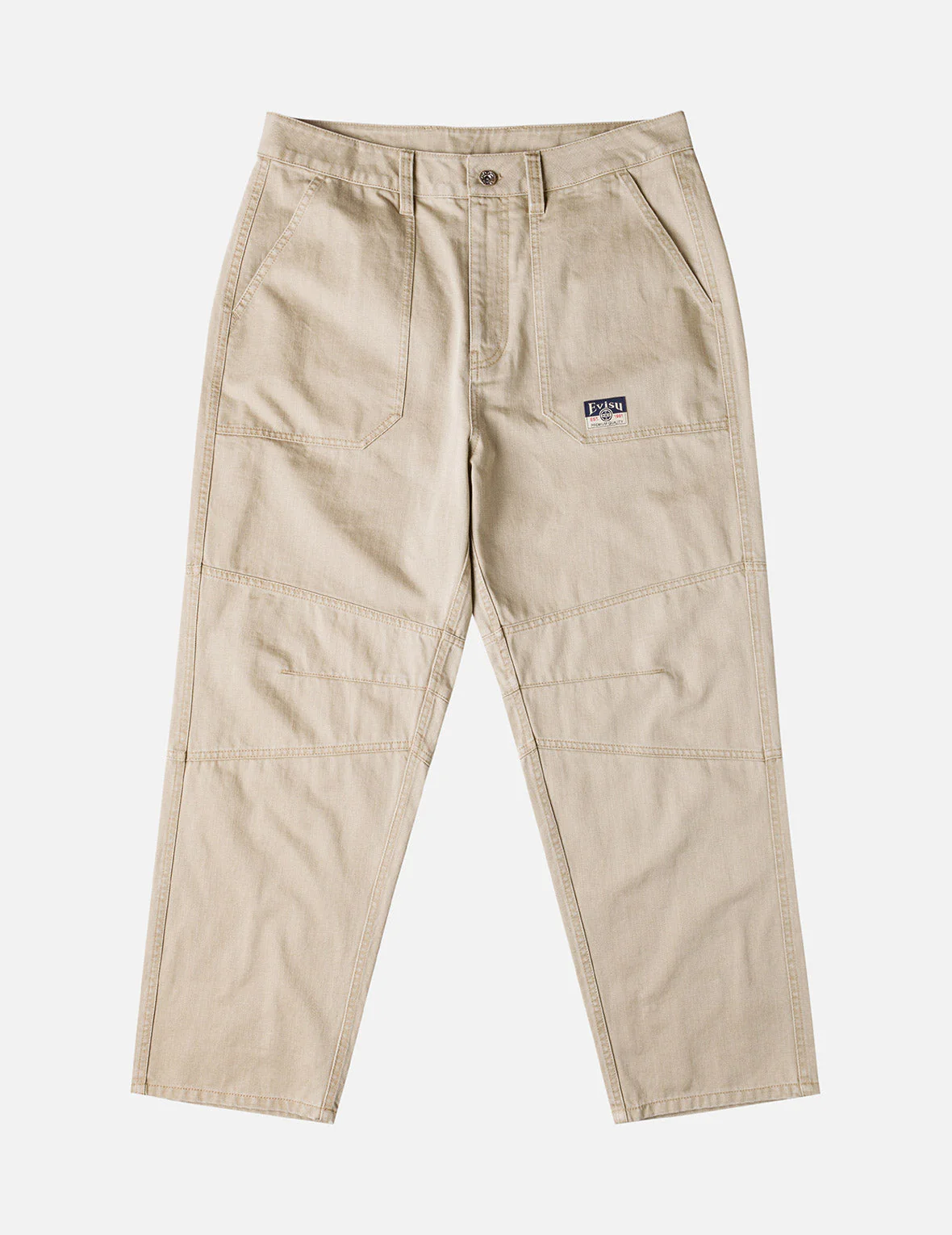 Back Flap Pockets Relax Fit Pants - Image 7