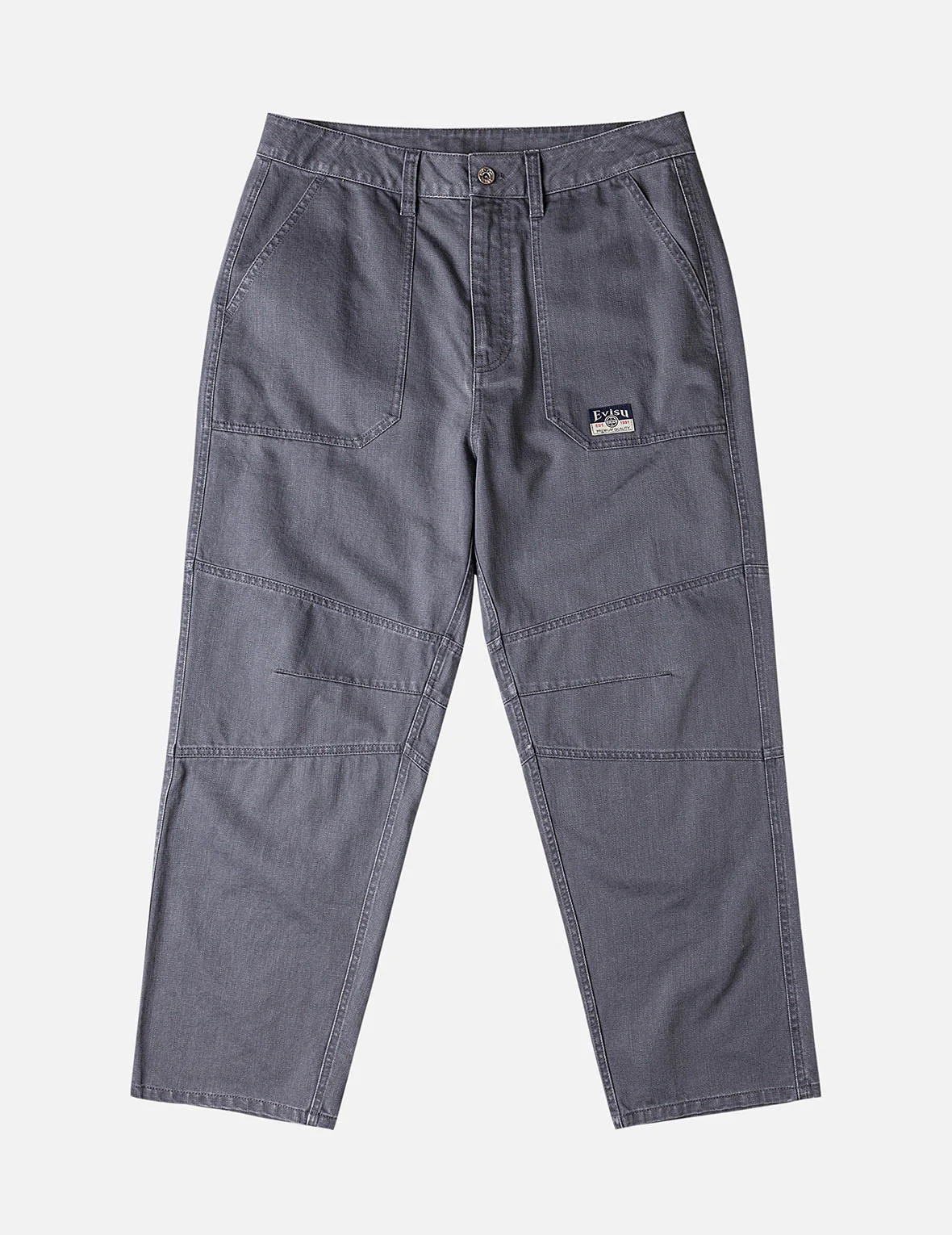 Back Flap Pockets Relax Fit Pants - Image 8