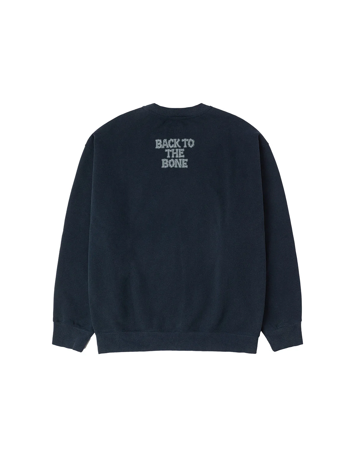 "Back to Bone" and Skull Print Fashion Fit Sweatshirt - Image 3