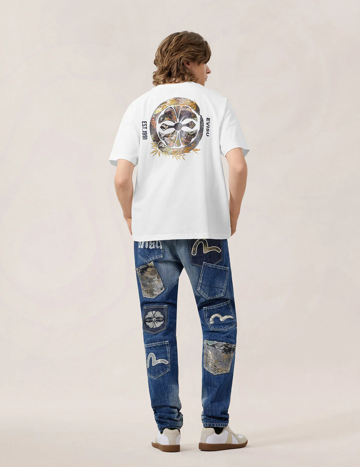 Bamboo Embroidery Scenic Kamon T-shirt - Image 12