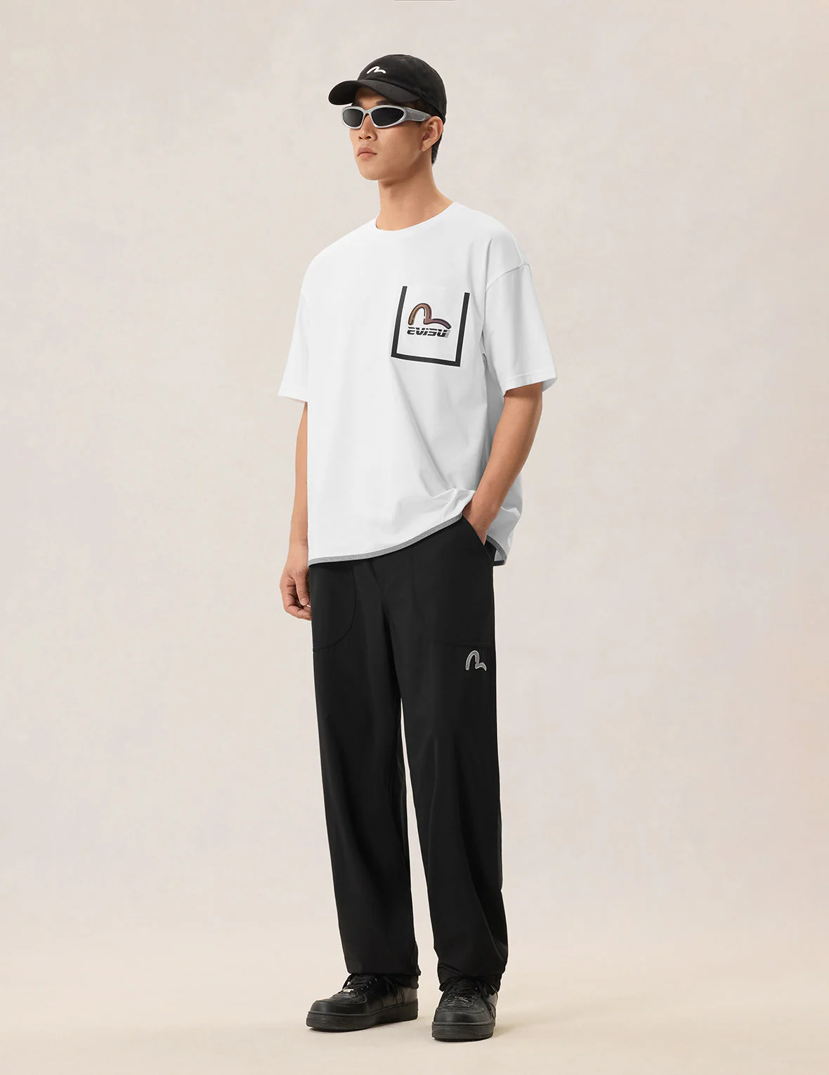 Belted-Waist Woven Pants - Image 5