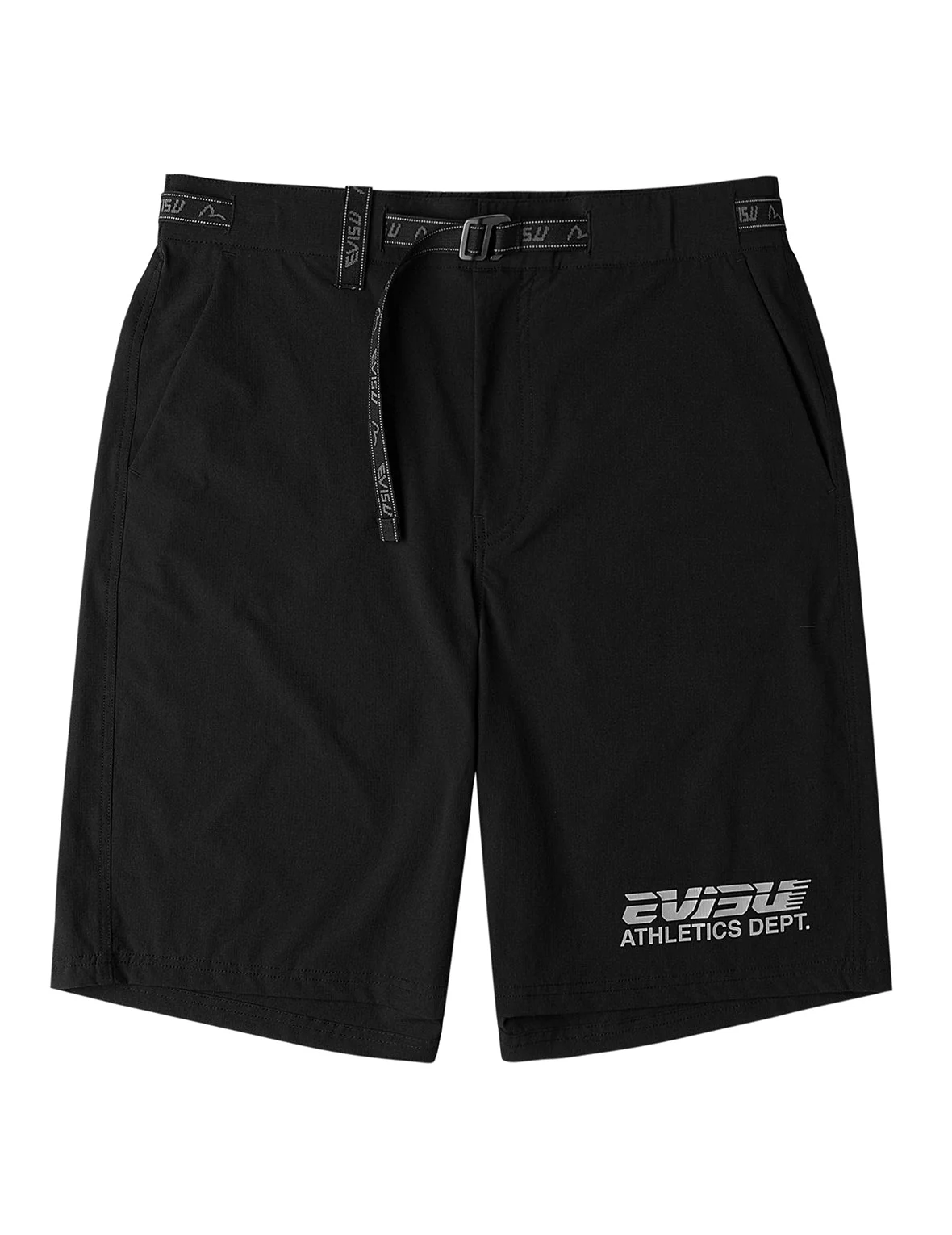 Belted-Waist Woven Shorts - Image 4
