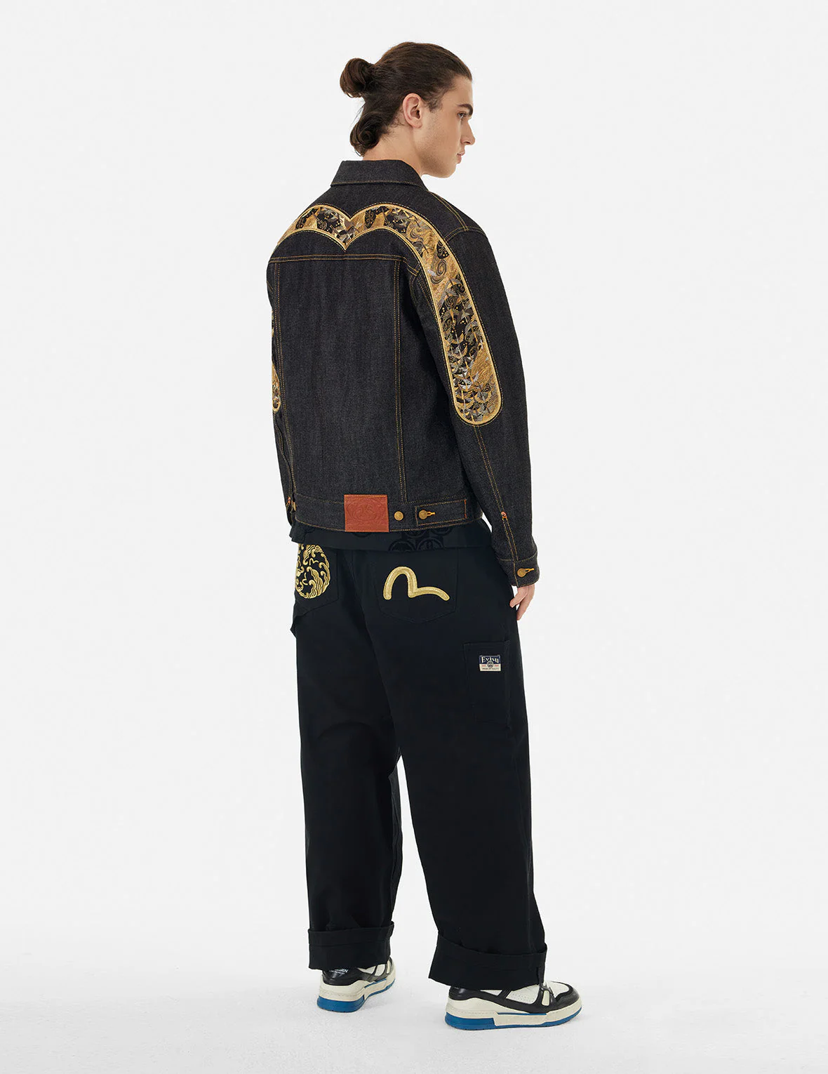 Brocade Daicock Appliqué 
Regular Fit Denim Jacket - Image 3