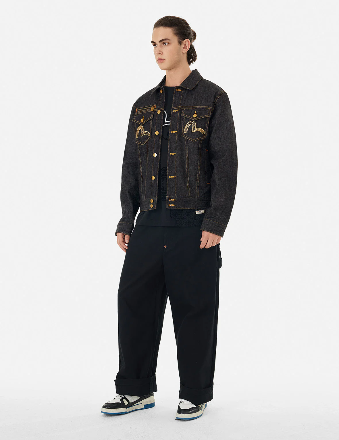 Brocade Daicock Appliqué 
Regular Fit Denim Jacket - Image 4