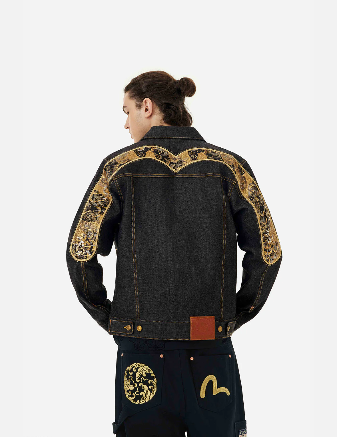 Brocade Daicock Appliqué 
Regular Fit Denim Jacket - Image 5