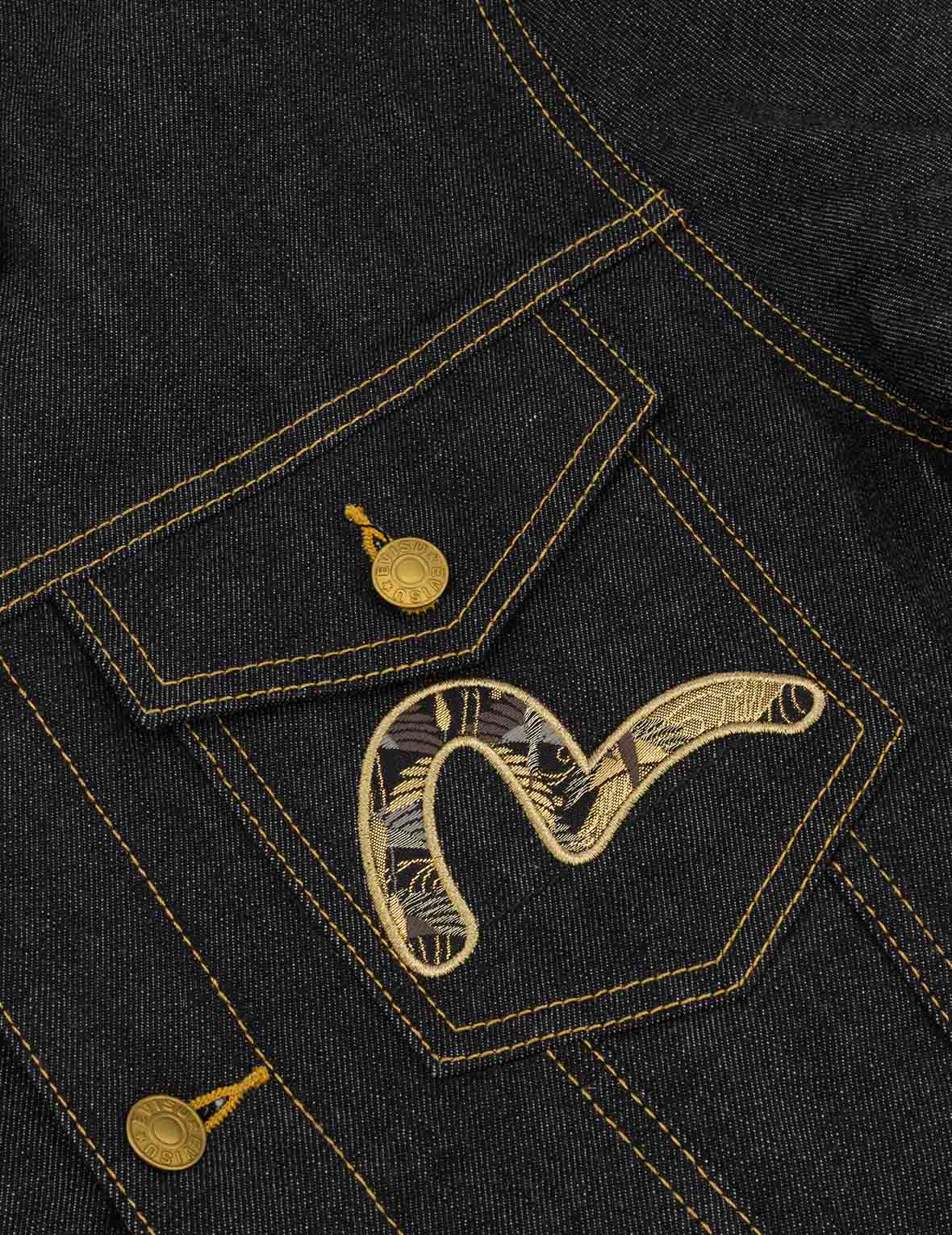 Brocade Daicock Appliqué 
Regular Fit Denim Jacket - Image 8