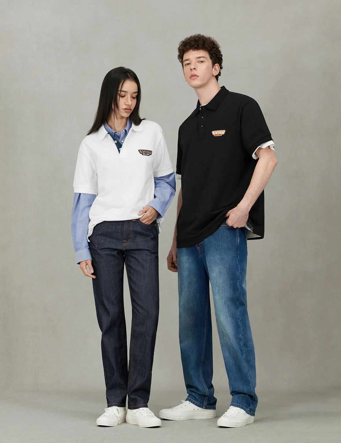 Brocade Inserted Daicock Embroidery Relax Fit Jeans - Image 6