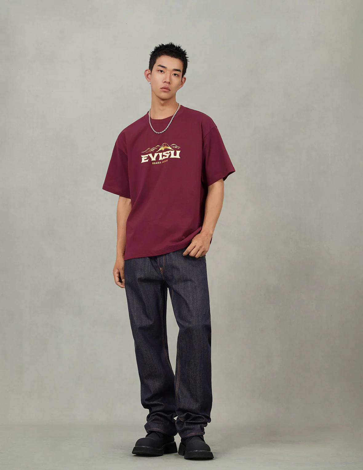Brocade Inserted Daicock with Logo Embroidery Regular Fit Jeans #2020 - Image 5