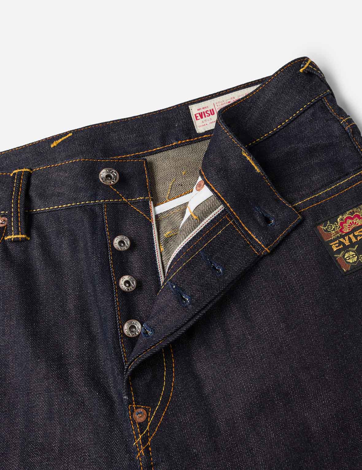 Brocade Inserted Daicock with Logo Embroidery Regular Fit Jeans #2020 - Image 8