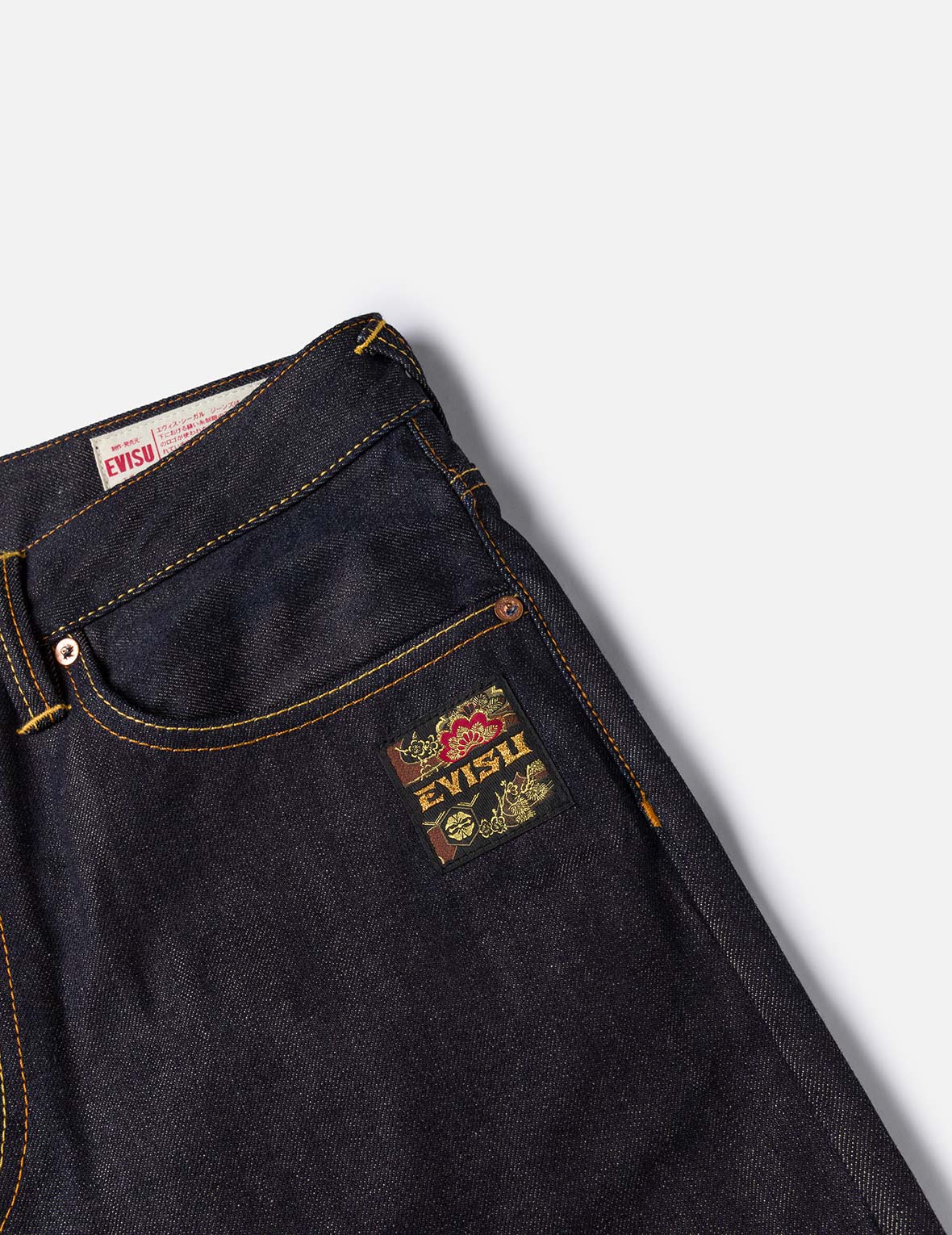 Brocade Inserted Daicock with Logo Embroidery Regular Fit Jeans #2020 - Image 9