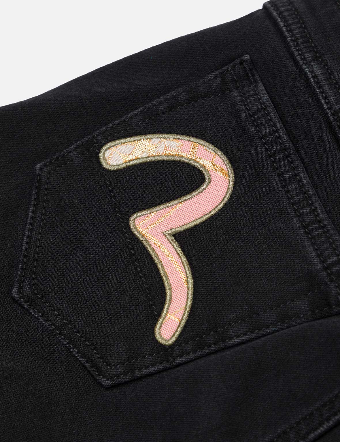Brocade Inserted Seagull Skinny Jeans - Image 5