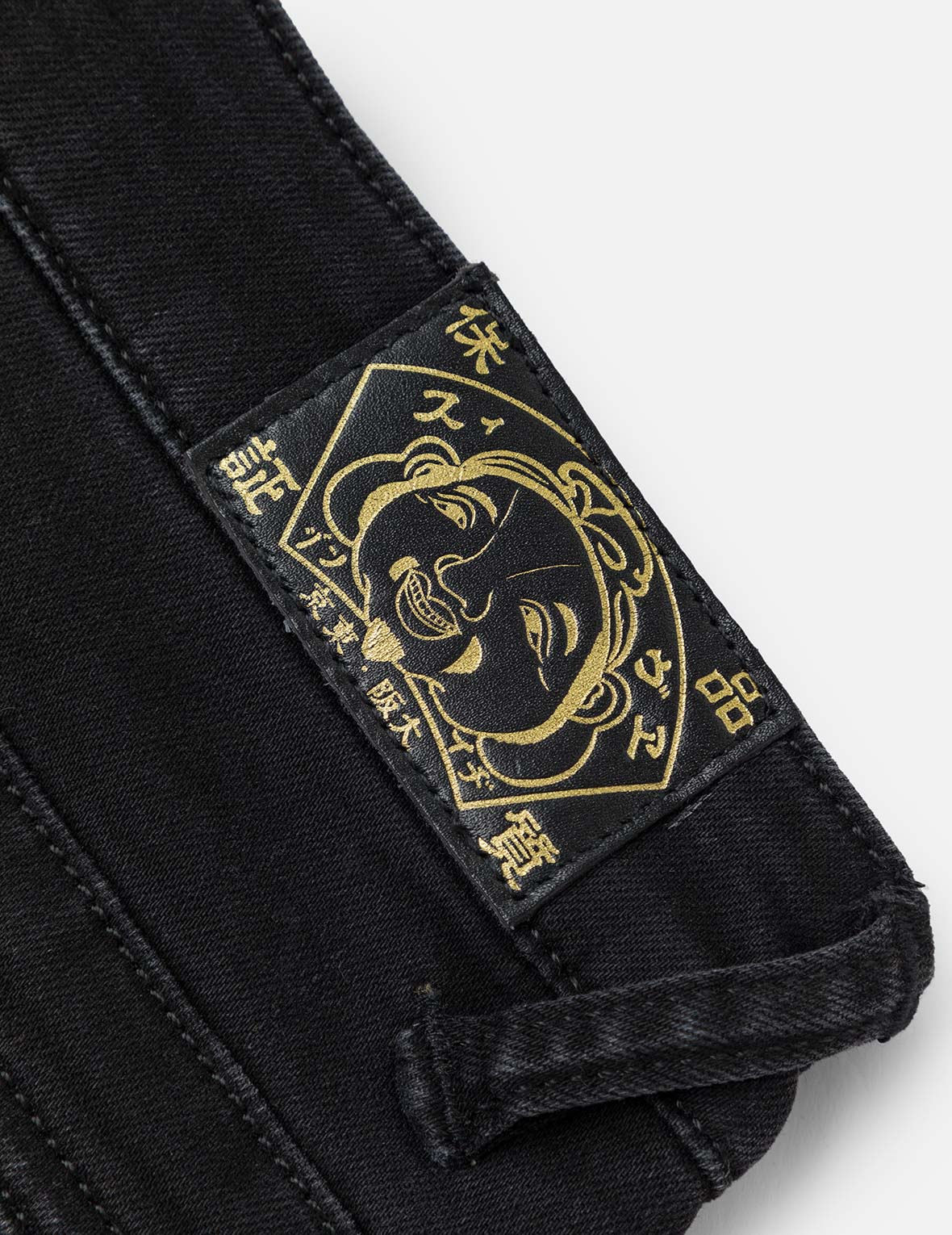 Brocade Inserted Seagull Skinny Jeans - Image 6