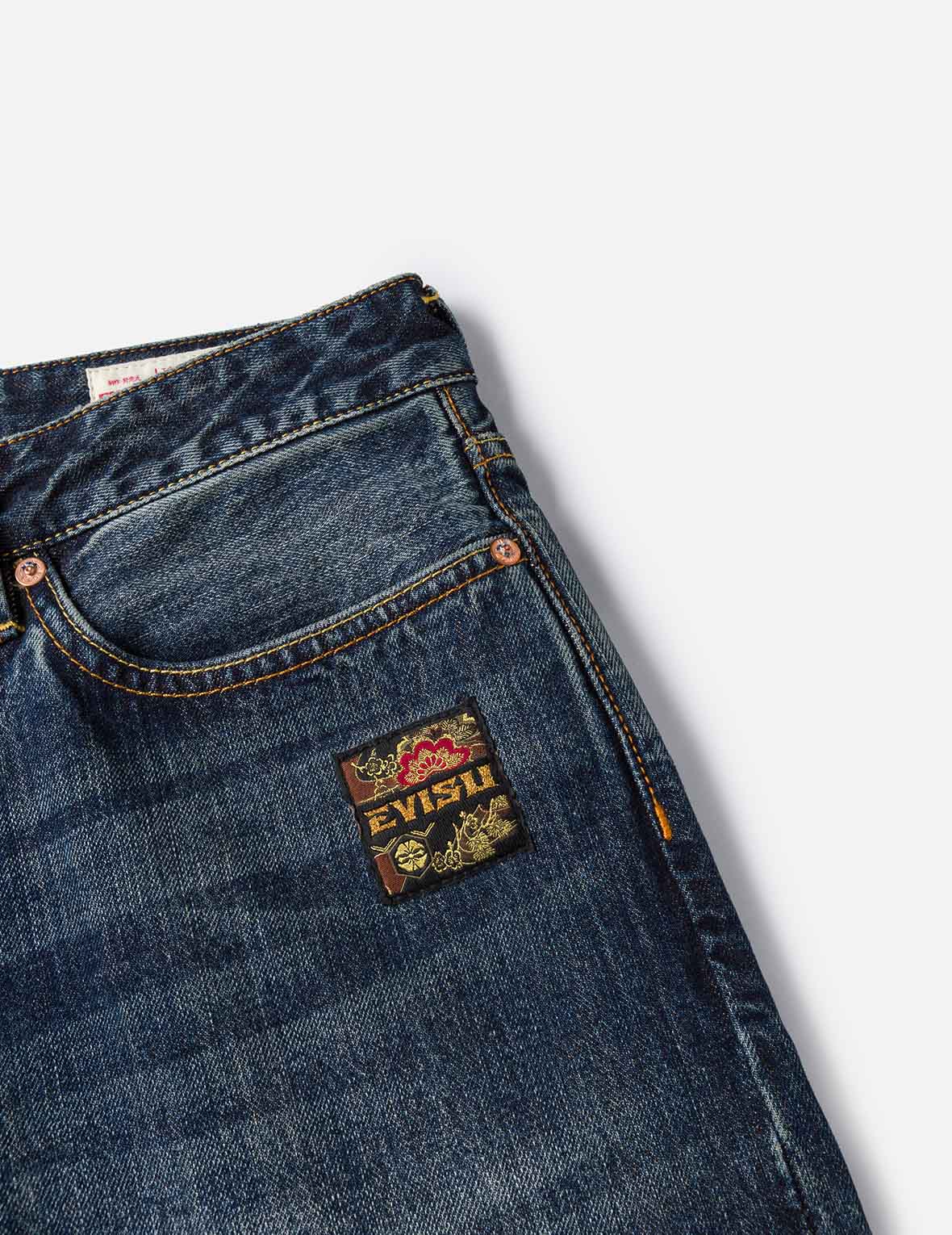 Brocade Patch Pocket Taper Fit Jeans #2017 - Image 9