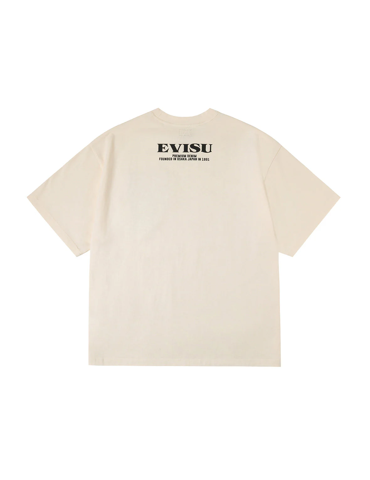 Brocade Pocket with Seagull Foil Print Loose Fit T-Shirt - Image 3
