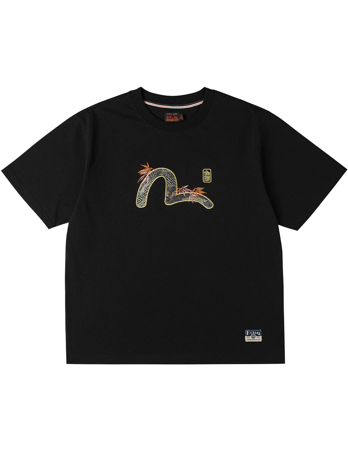 Brocade Seagull Appliqué T-Shirt - Image 2