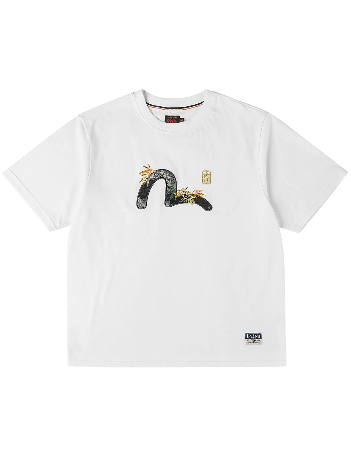 Brocade Seagull Appliqué T-Shirt - Image 21