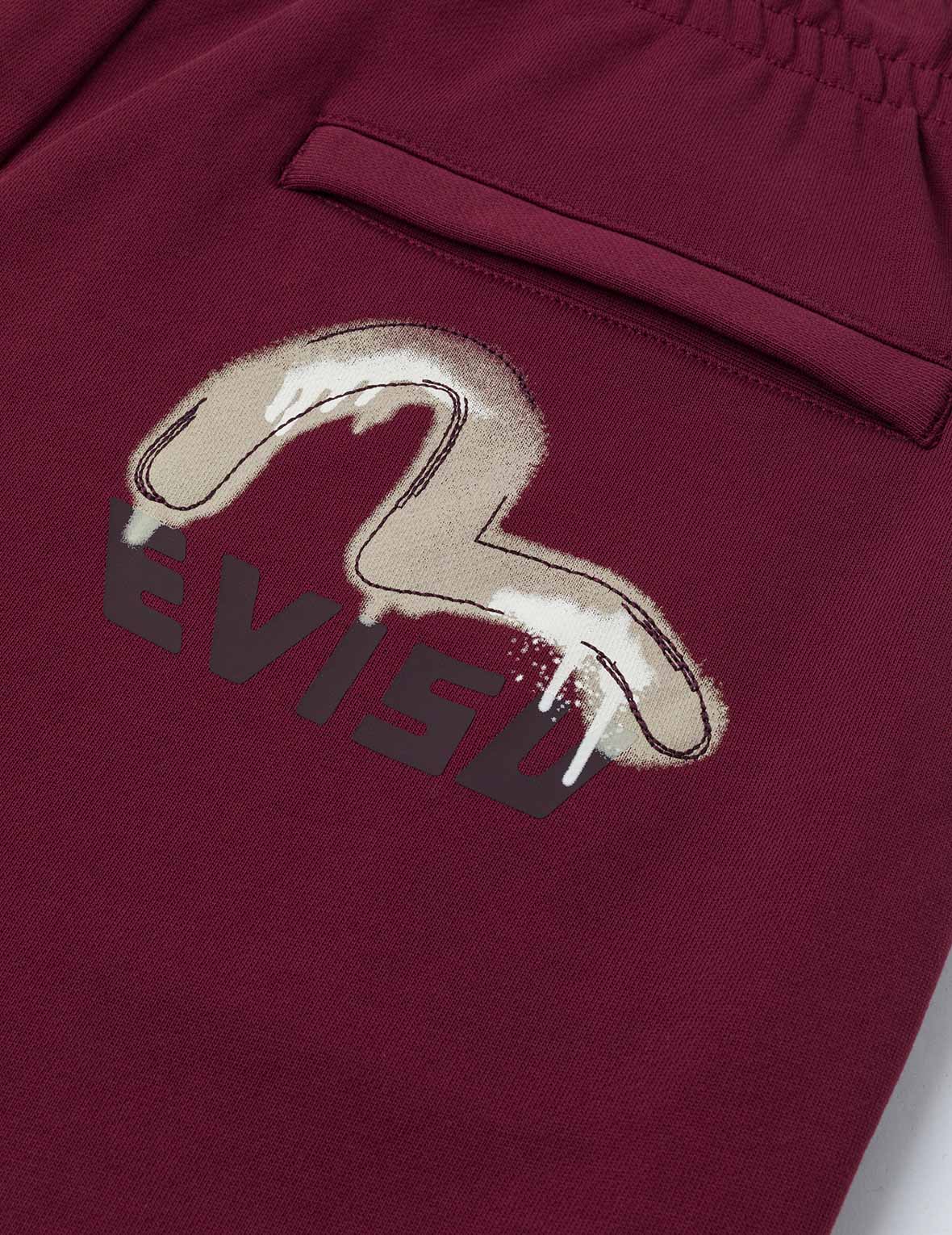 Brushstroke Seagull and Logo Print Straight Fit Sweatpants - Image 14