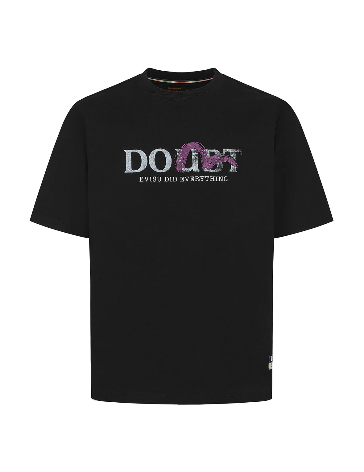 Brushstroke Seagull and Slogan Relax Fit T-shirt - Image 9