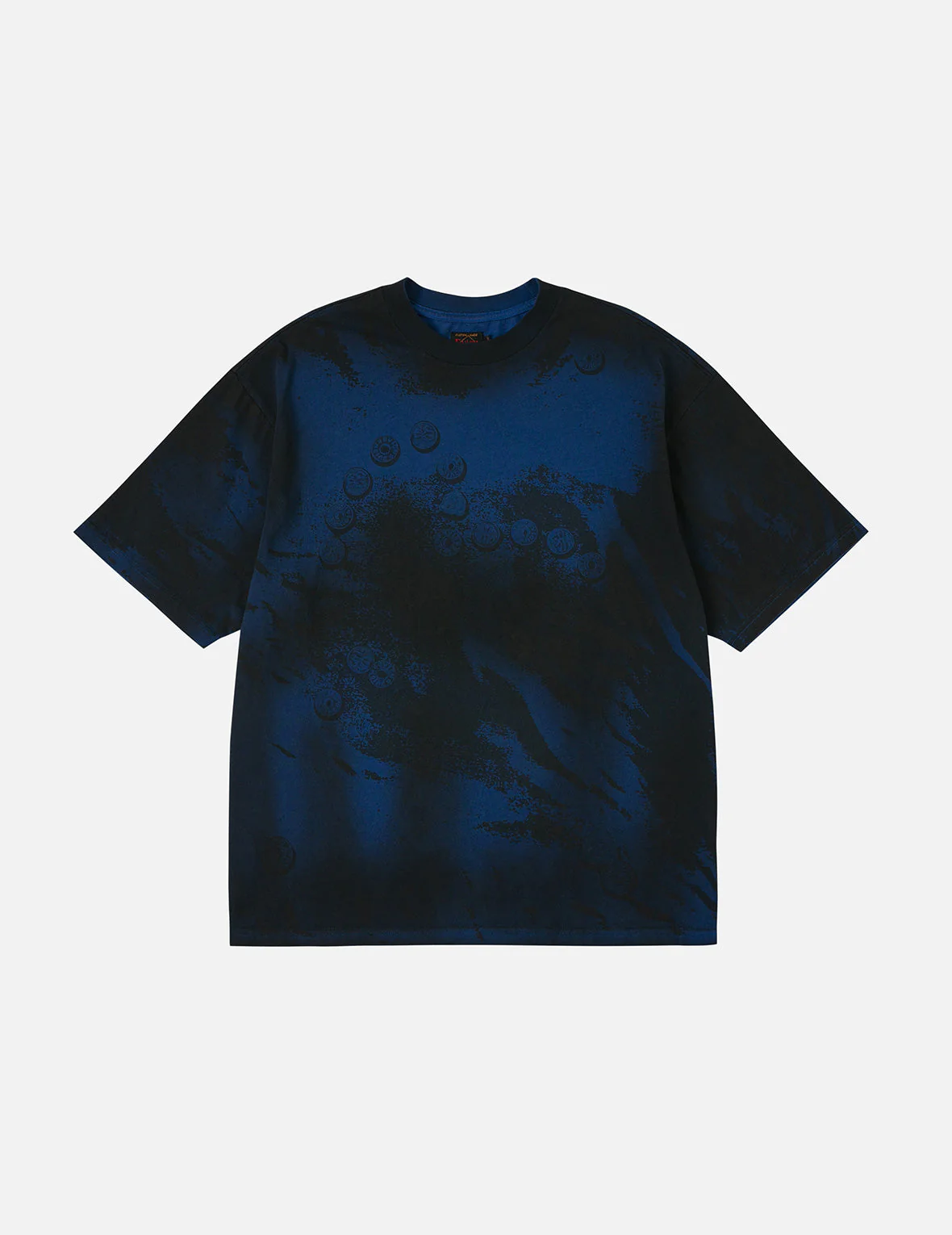 Button Seagull Print Oversized T-Shirt - Image 3