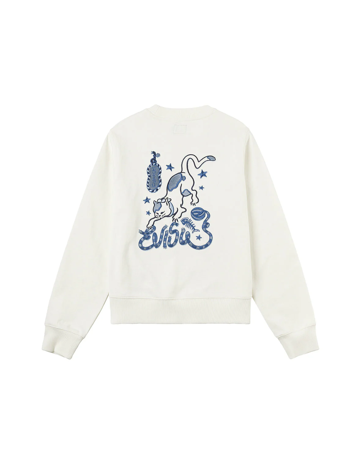 Cat and Logo Embroidery Regular Fit Sweatshirt - Image 24
