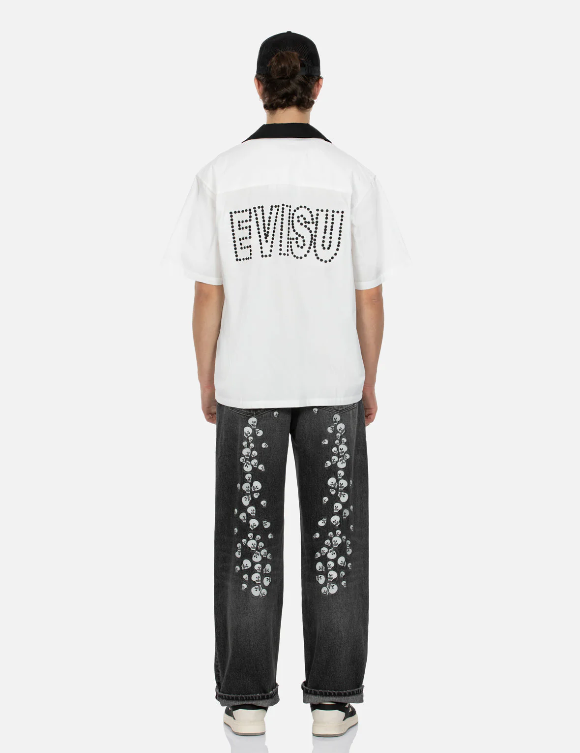 Chain-Stitched Embroidery Logo Boxy Tencel Shirt - Image 12