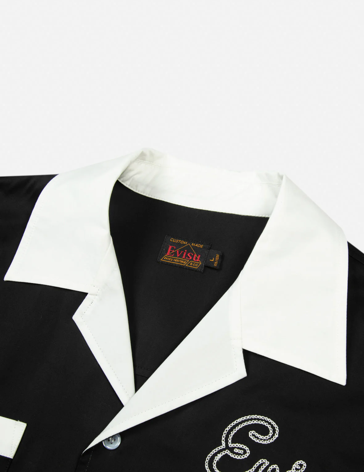 Chain-Stitched Embroidery Logo Boxy Tencel Shirt - Image 17
